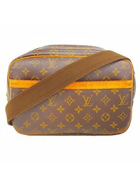Louis Vuitton Shoulder Bag Monogram Reporter PM Brown